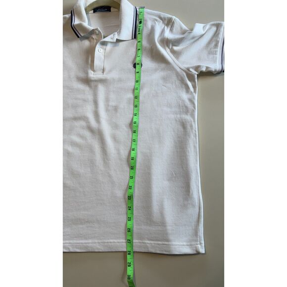 90's Fred Perry Made In England Twin Tipped Polo Shirt - Picture 5 of 9